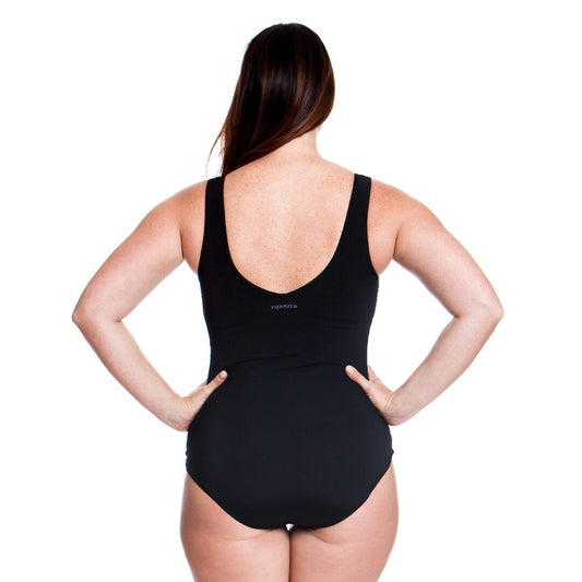 Funkita - Ladies Zip Front One Piece - Still Black