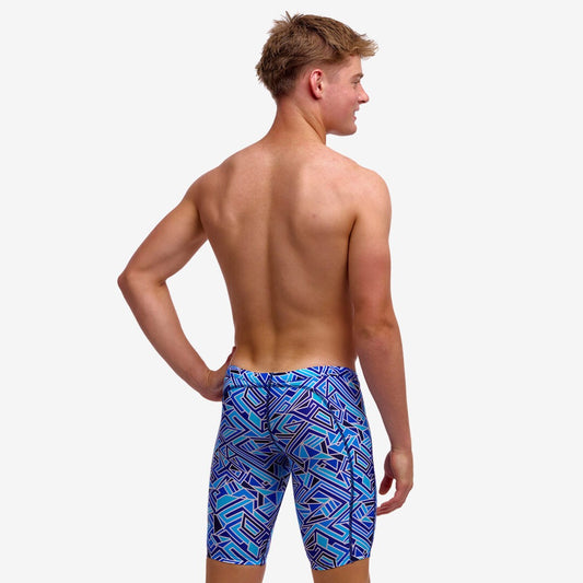 Funky Trunks - Boy's Training Jammers - Blue Bits