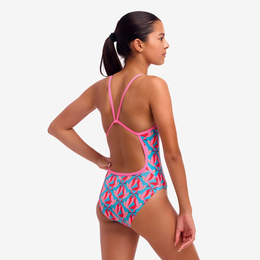 Funkita - Girls Single Strap One Piece - Hummy Bunny