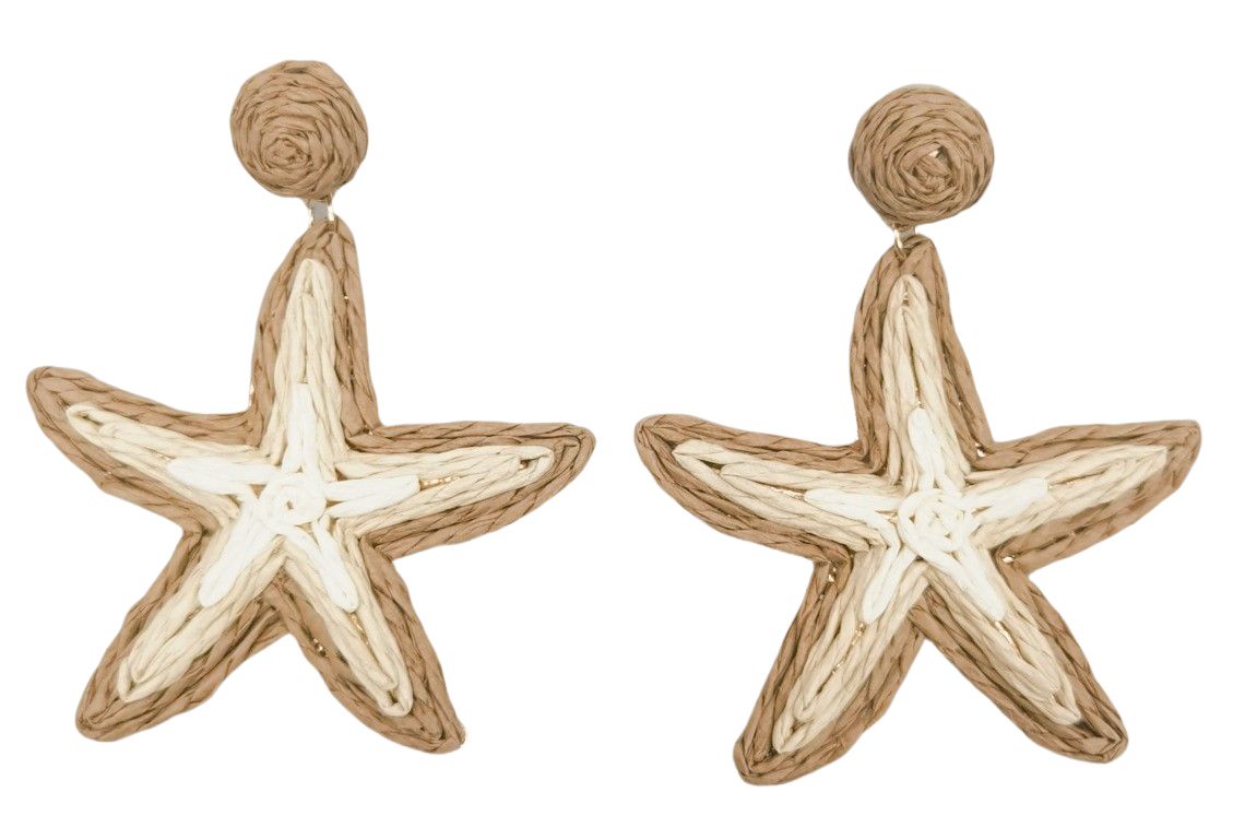 Starfish Earrings - Natural