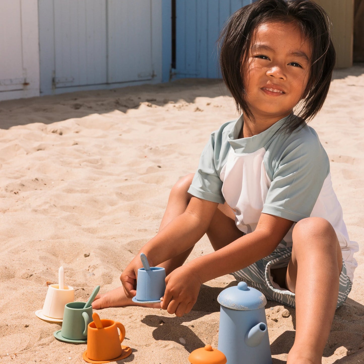 Silicone Play Tea Set - Pure Tones