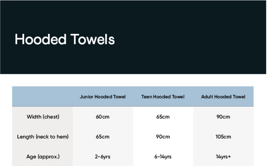 Speedo Hooded Towel Junior - Black