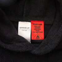 Speedo Hooded Towel Teen - Black