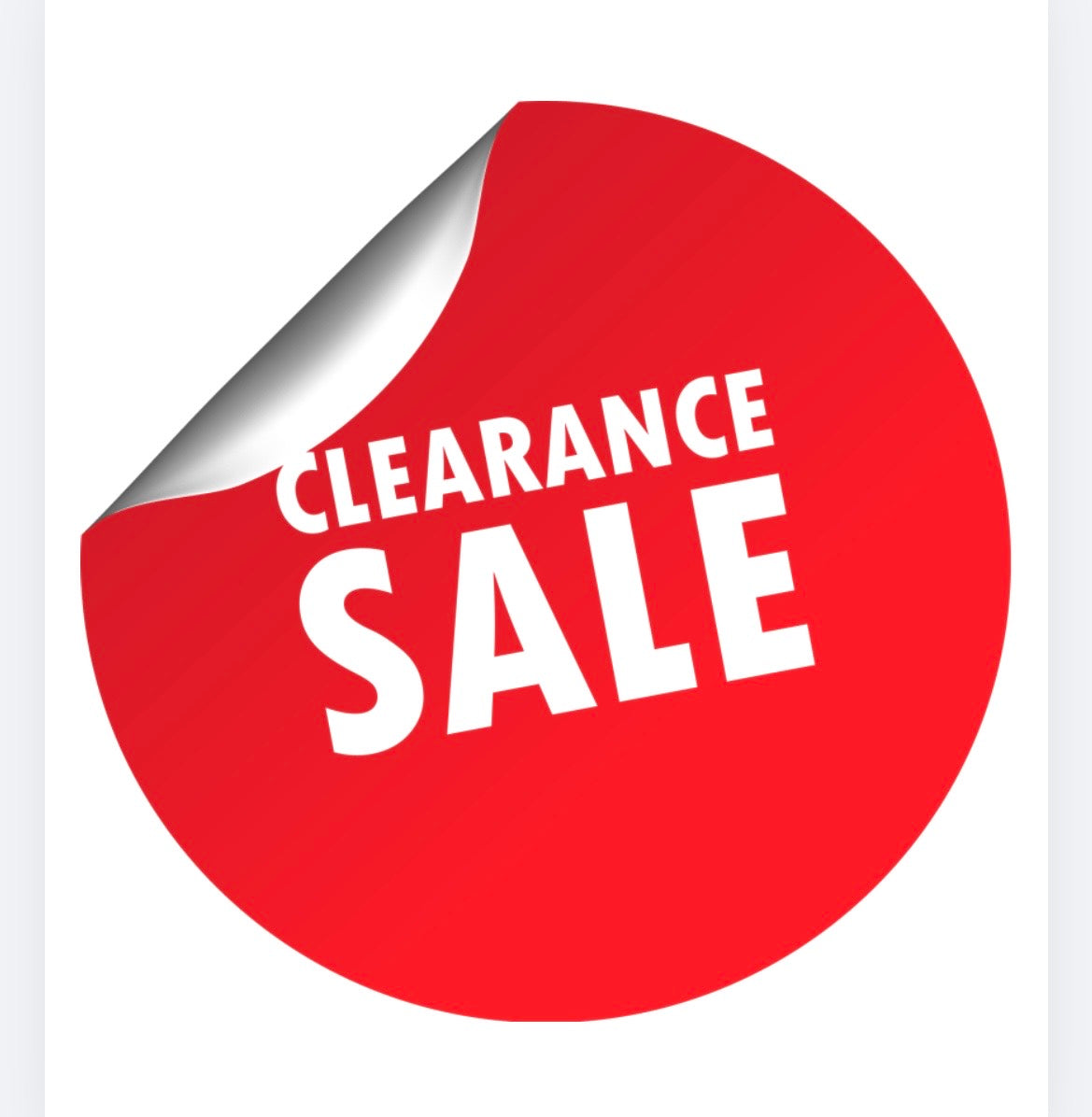 Clearance 50 - 60% off RRP