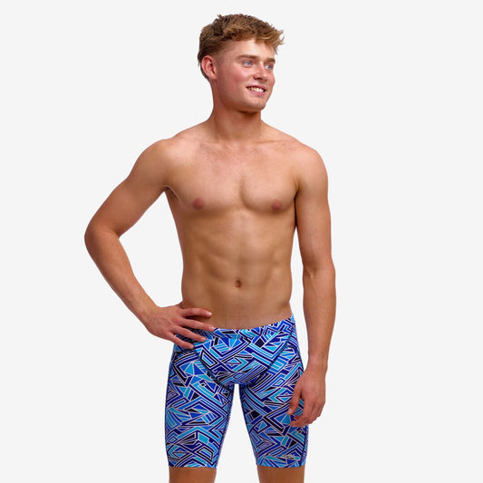 Funky Trunks - Boy's Training Jammers - Blue Bits