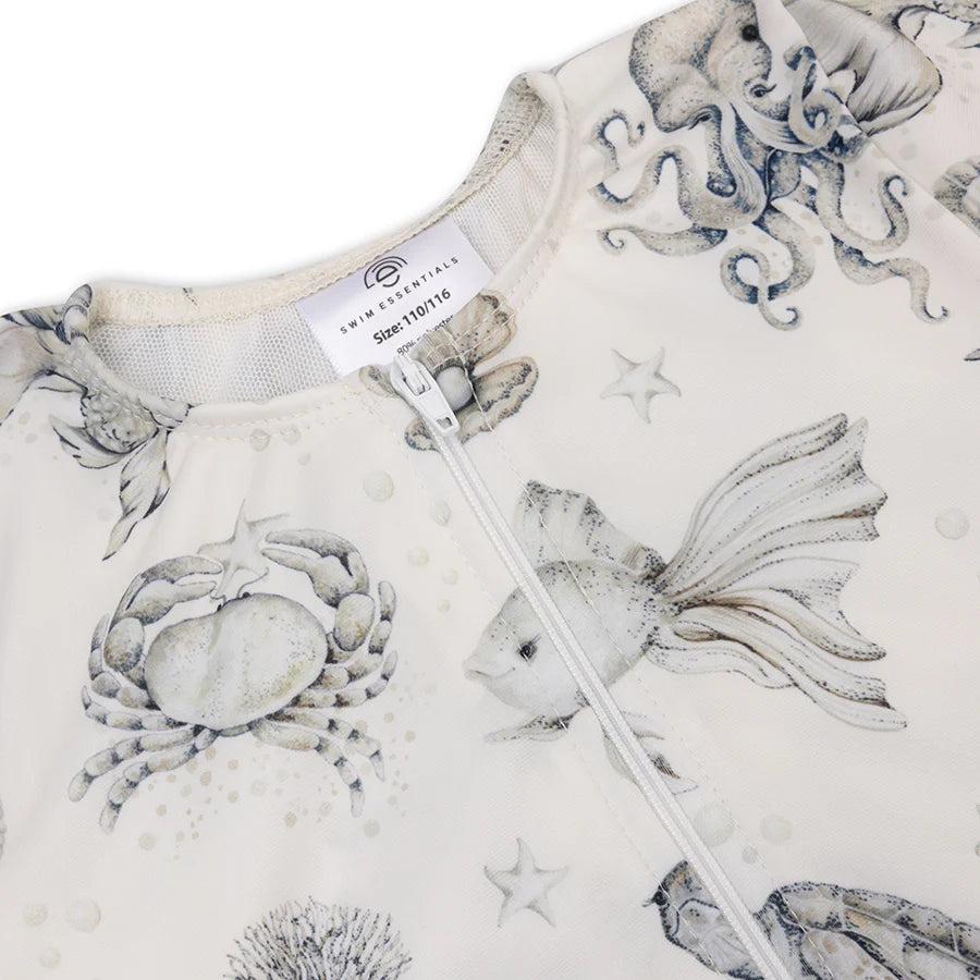 Swim Essentials - UV Long Sleeved Swimsuit Rashguard - Sea Life