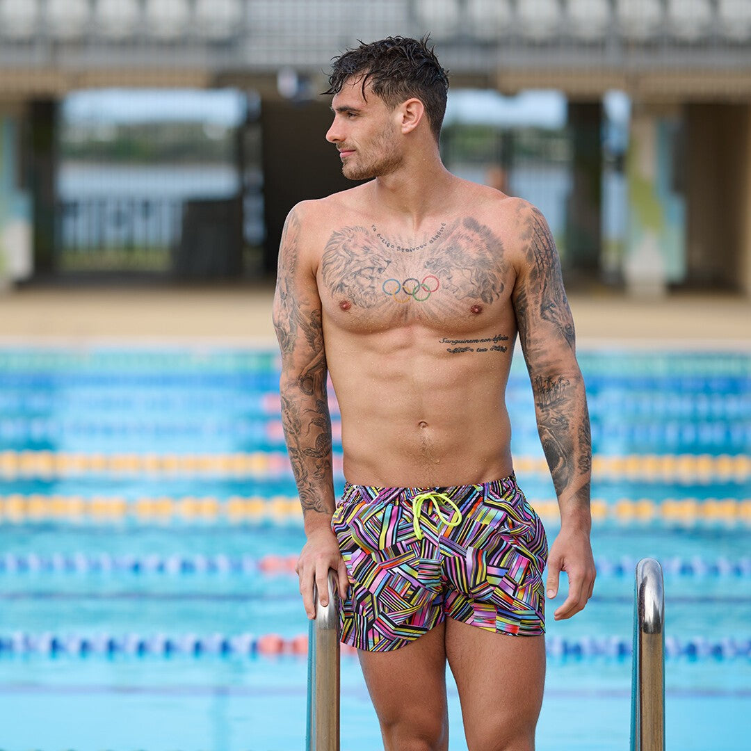 Funky Trunks Shorty Shorts - Strip Strap