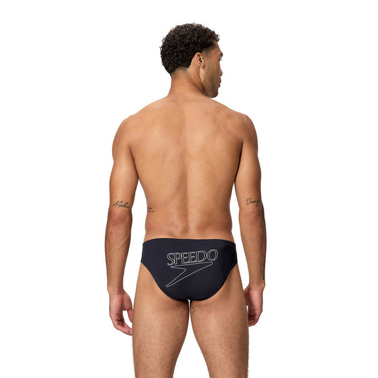 Speedo Men's Classic Logo Brief - Black
