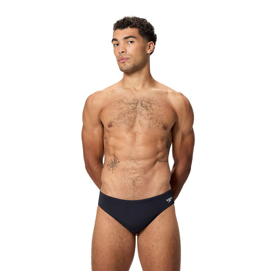 Speedo Men's Classic Logo Brief - Black