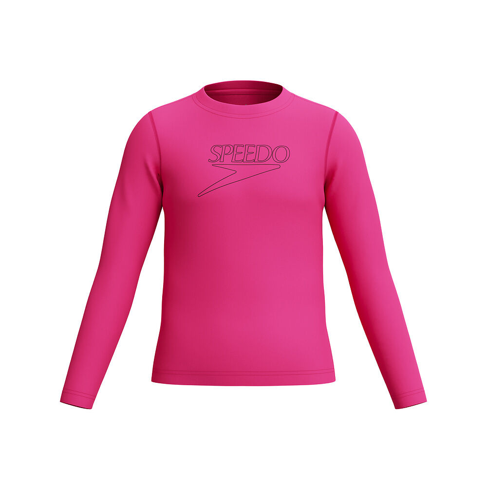 Speedo Unisex Long Sleeve Rash Top - Pink