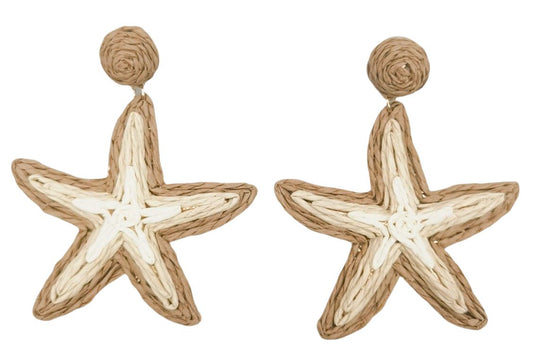 Starfish Earrings - Natural
