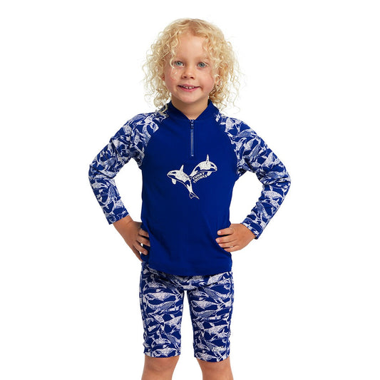 Funky Trunks - Toddler Boys Zippy Rash Vest - Beached Bro