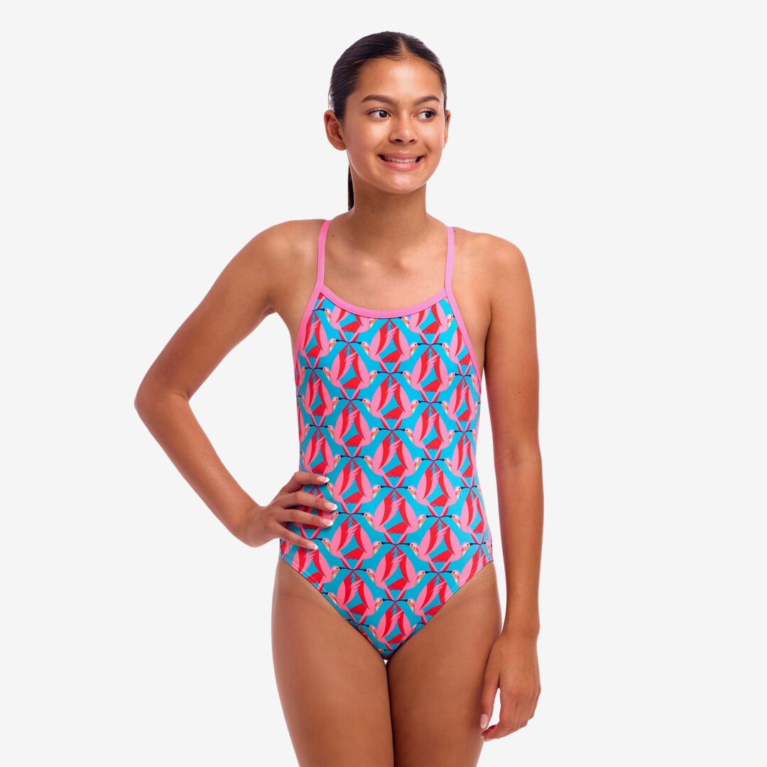 Funkita - Girls Single Strap One Piece - Hummy Bunny