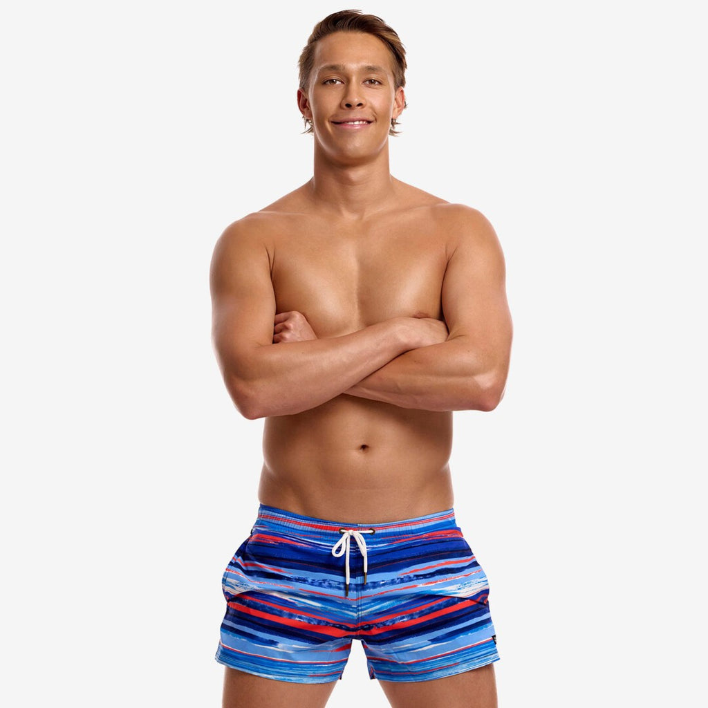 Funky Trunks - Men's Shorty Swim Shorts - Lost Lines
