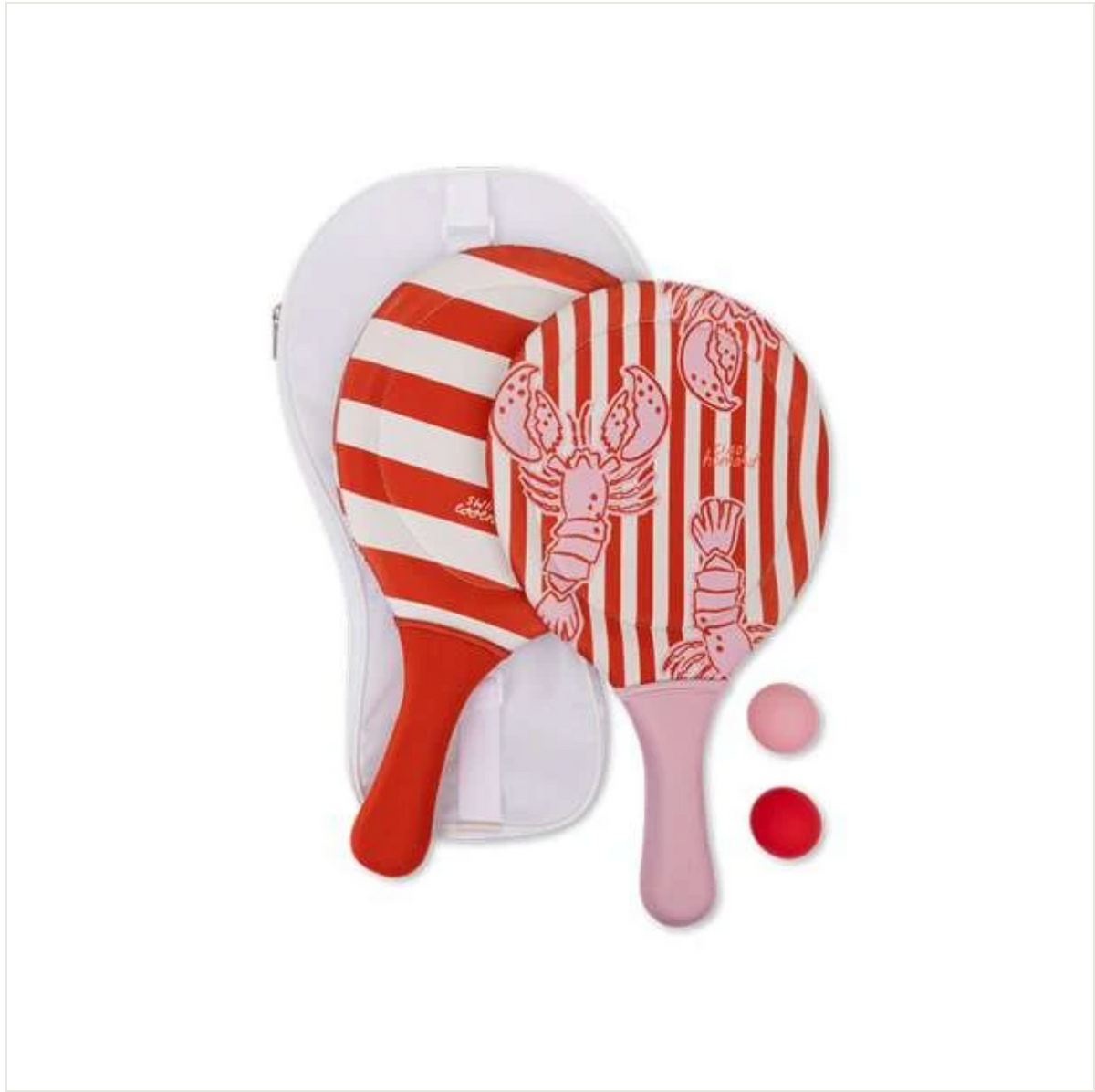 Swim Essentials Beach Tennis Set - Lobster Bay Pink