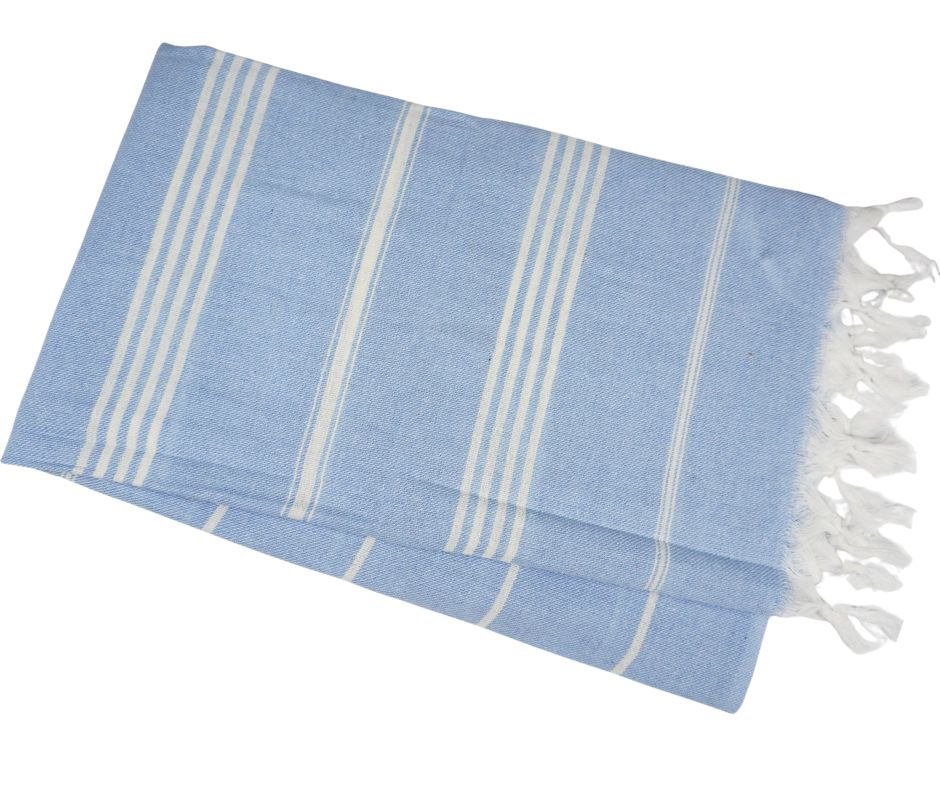 Turkish Towel - 190cm x 100cm Blue