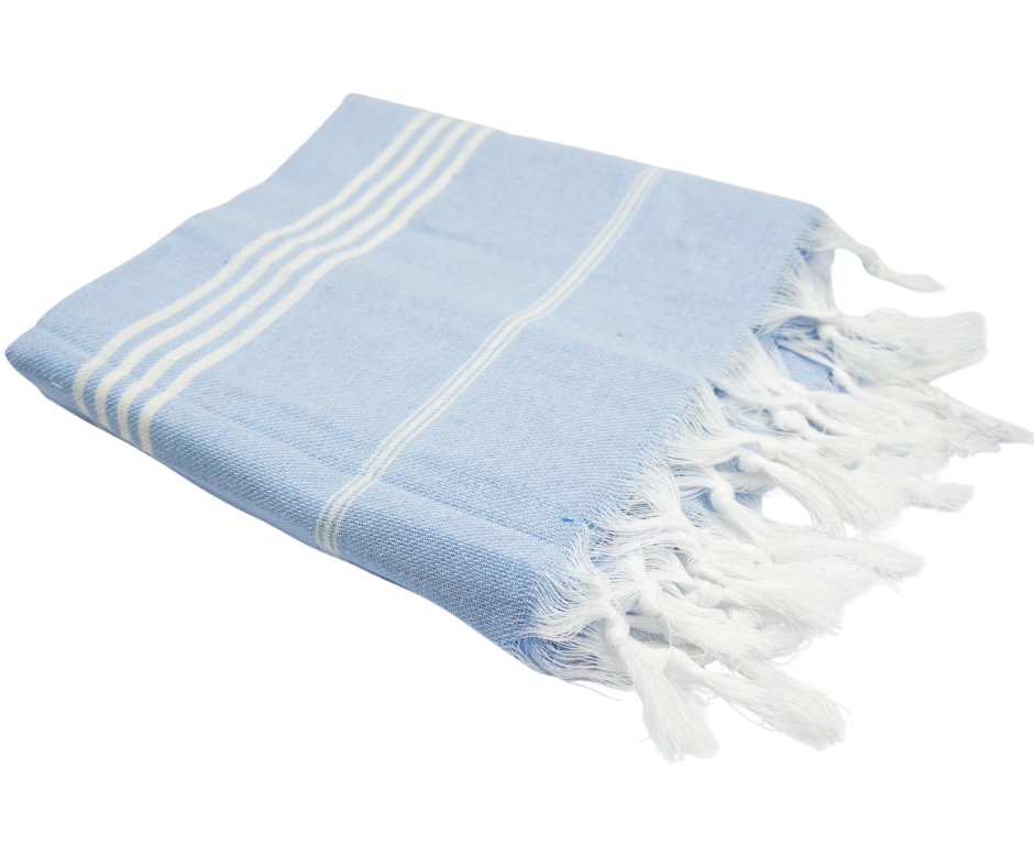 Turkish Towel - 190cm x 100cm Blue