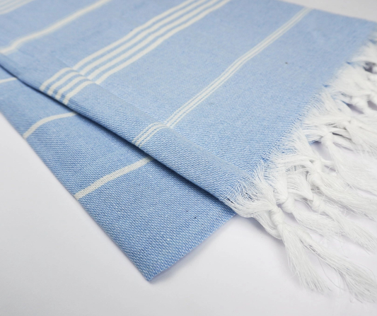 Turkish Towel - 190cm x 100cm Blue