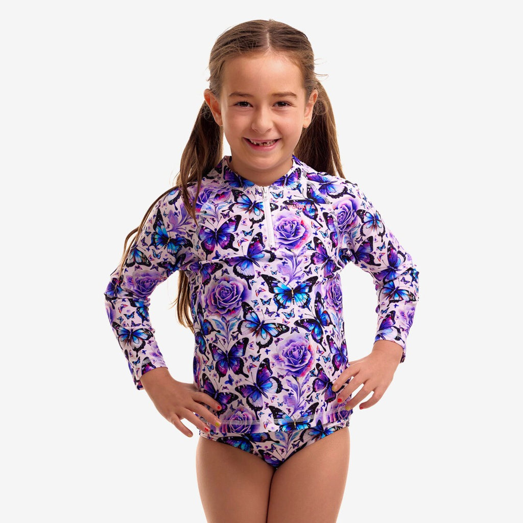 Funkita - Toddler Girls Zippy Rashie - Wings to Fly