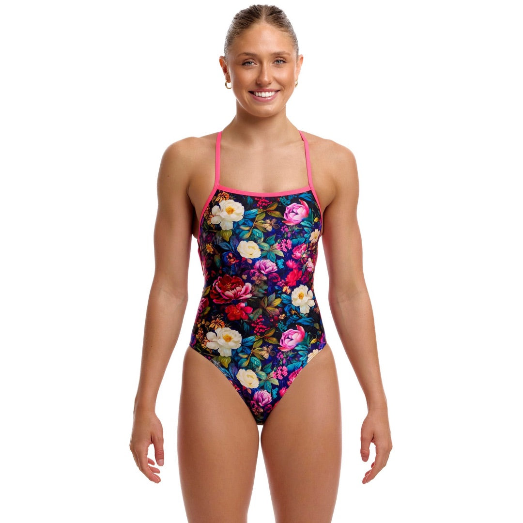 Funkita - Women’s Strapped In One Piece - Be Of Roses