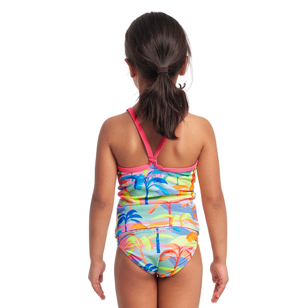Funkita - Toddler Girl's Tankini & Brief - Polka Palm