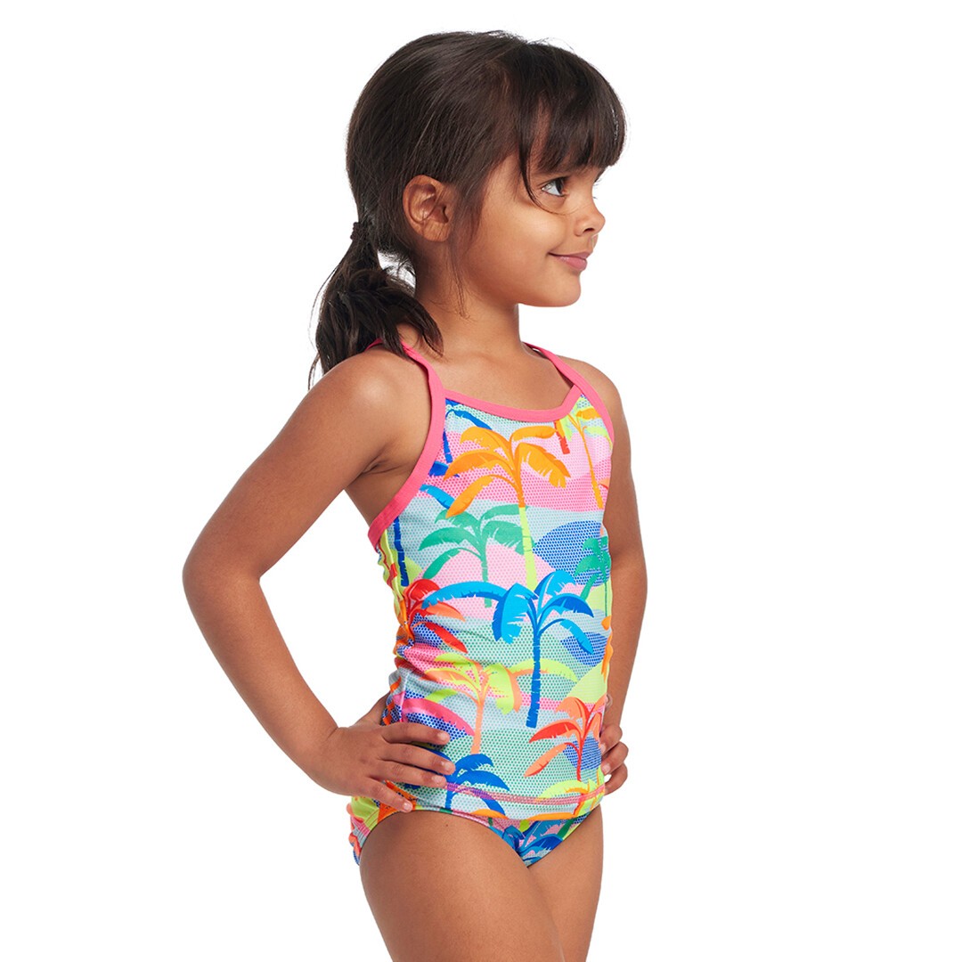 Funkita - Toddler Girl's Tankini & Brief - Polka Palm