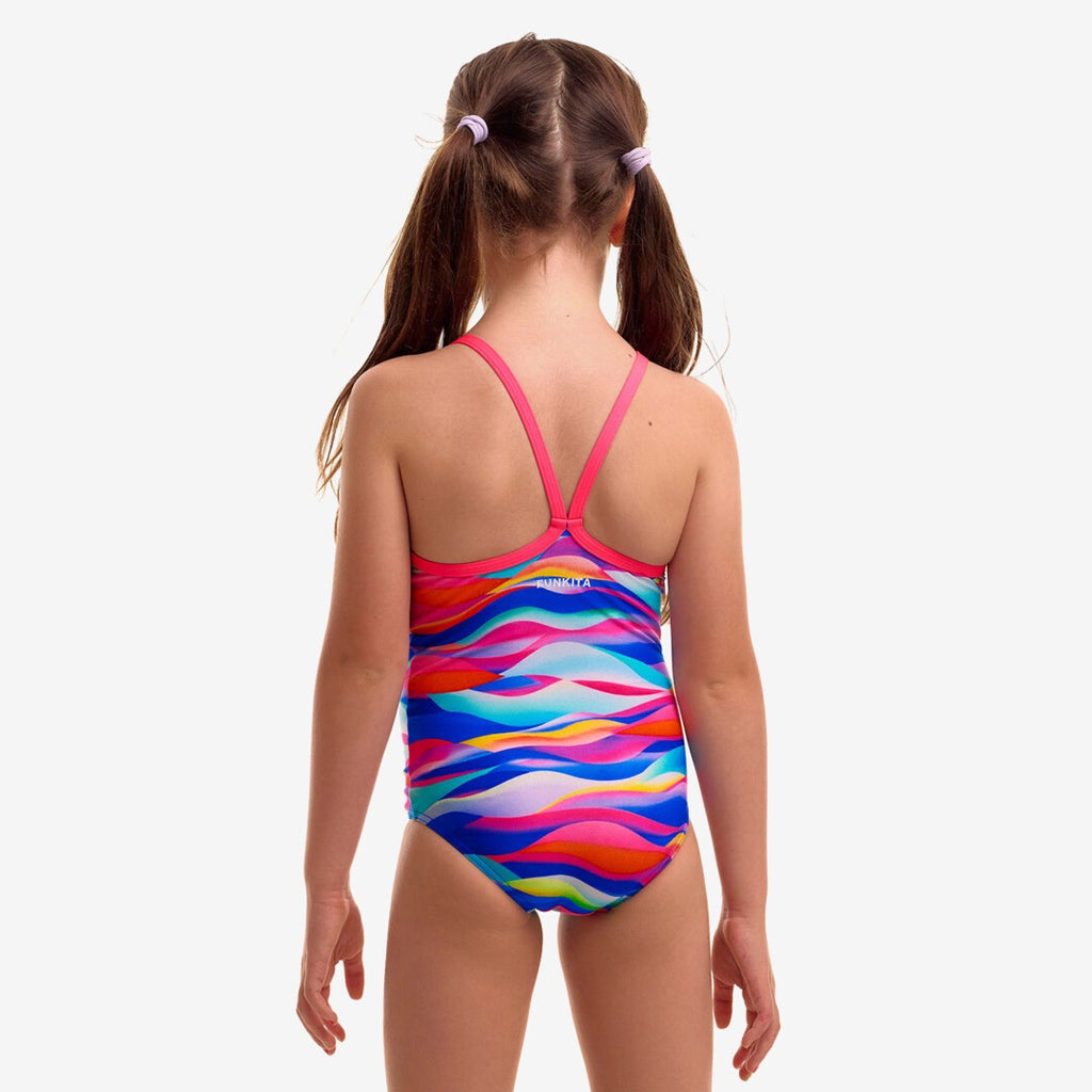 Funkita - Toddler Girls One Piece Bathers - Royal Wave