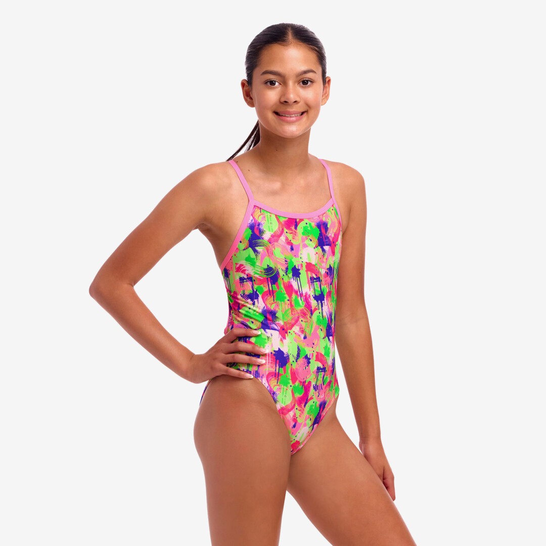 Funkita - Girls Single Strap One Piece - Splat Spot